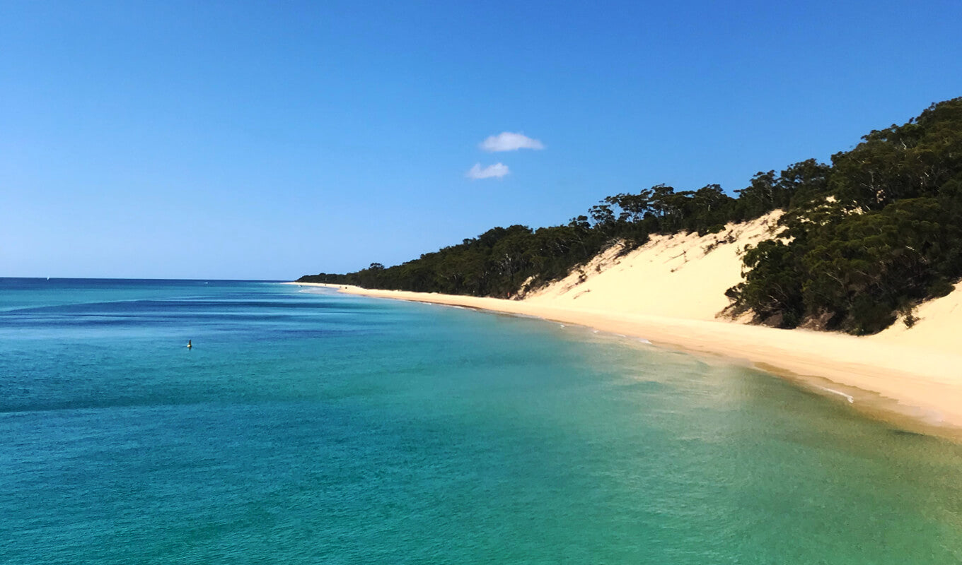 White sand Island of Moreton Bay, Queensland