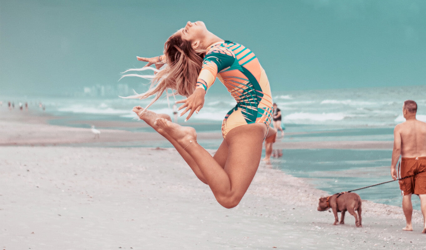 Kid posing a jump shot at myrtle beach
