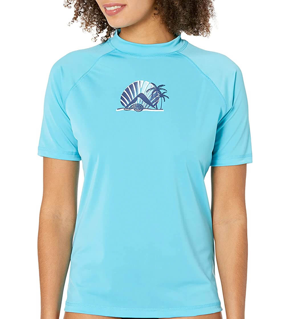 Kanu surf women breeze short sleeved active rashguard