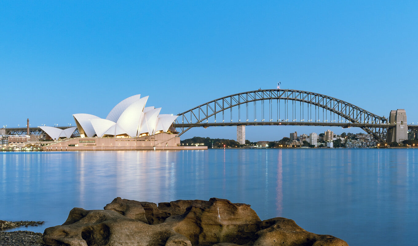 Sydney harbour bridge and opera house, New south wales