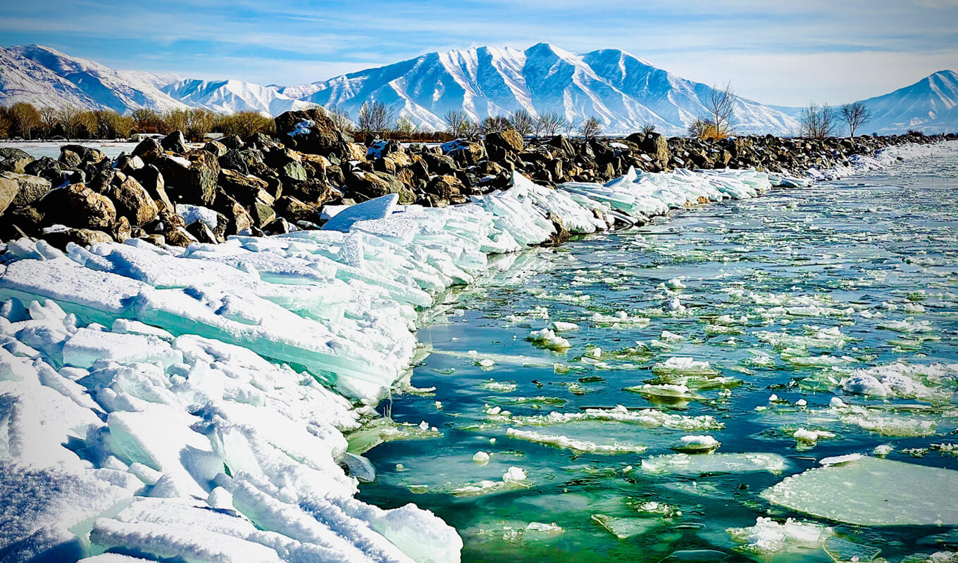 Glacier of Utah Lake