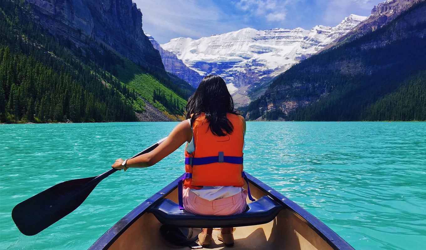 Canoeing in the mountains