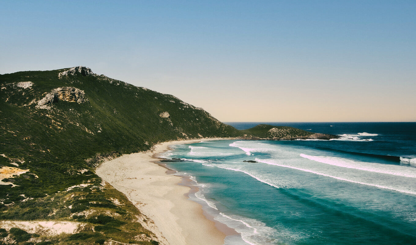 Green grassy mountain near the Walpole-Nornalup Inlets, Western Australia