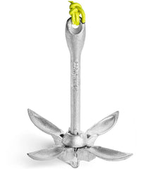 Galvanized grapnel kayak anchor
