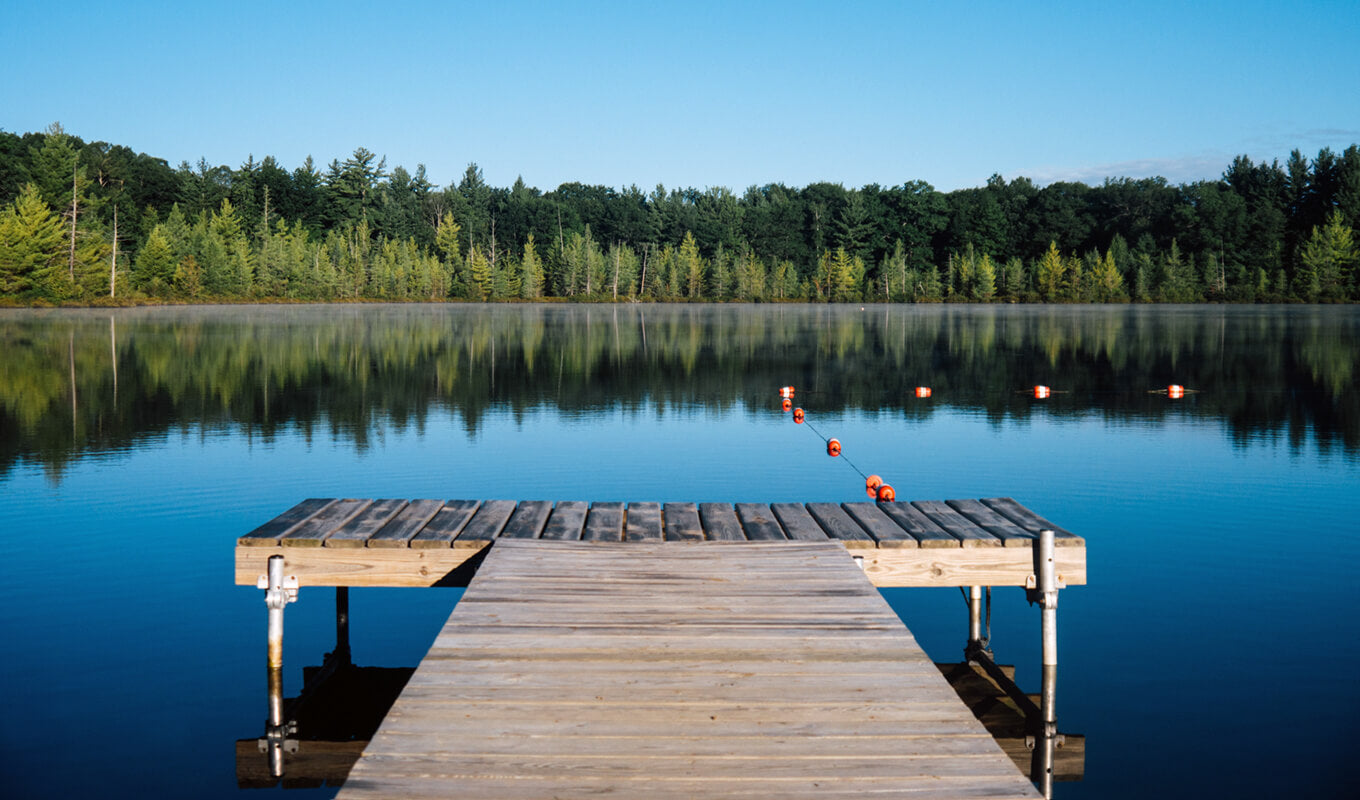 Wooden dock Long Lake, Nova Scotia