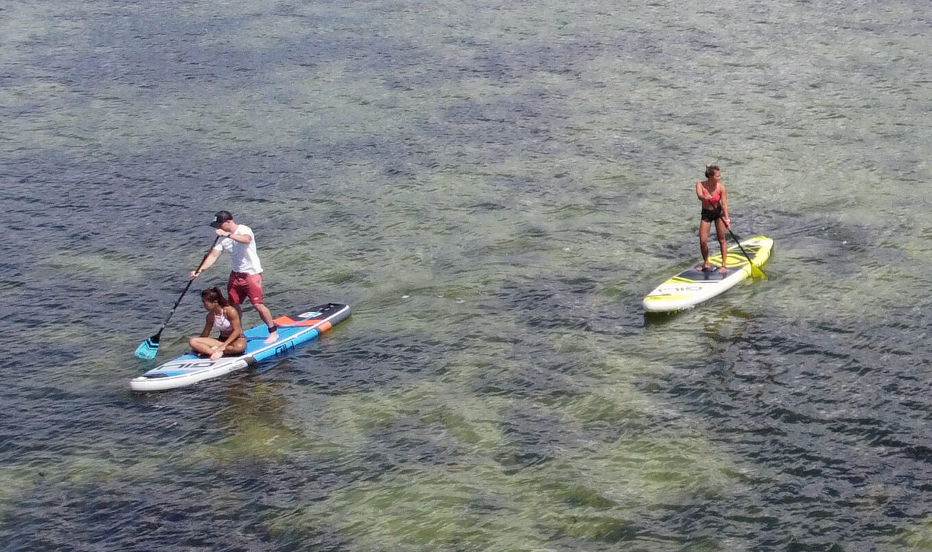 Riding with Friends on a SUP