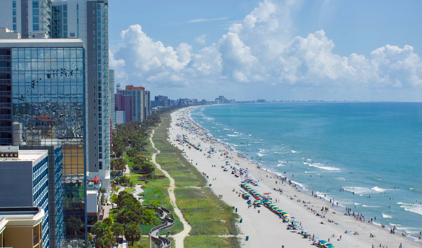 Aerial view of North Myrtle Beach