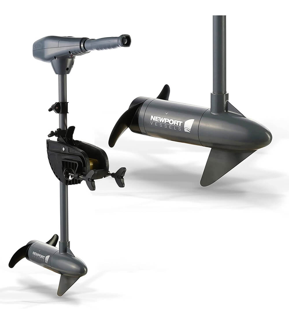 Thrust Transom Mounted Saltwater Electric Trolling Motor w/LED Battery Indicator