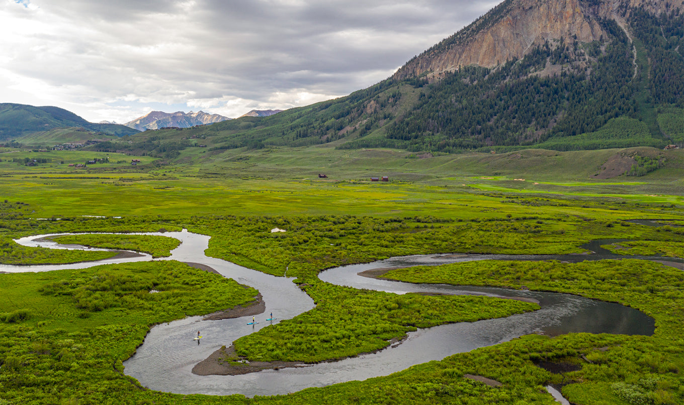 Paddle Boarding the Slate River in Crested Butte, CO