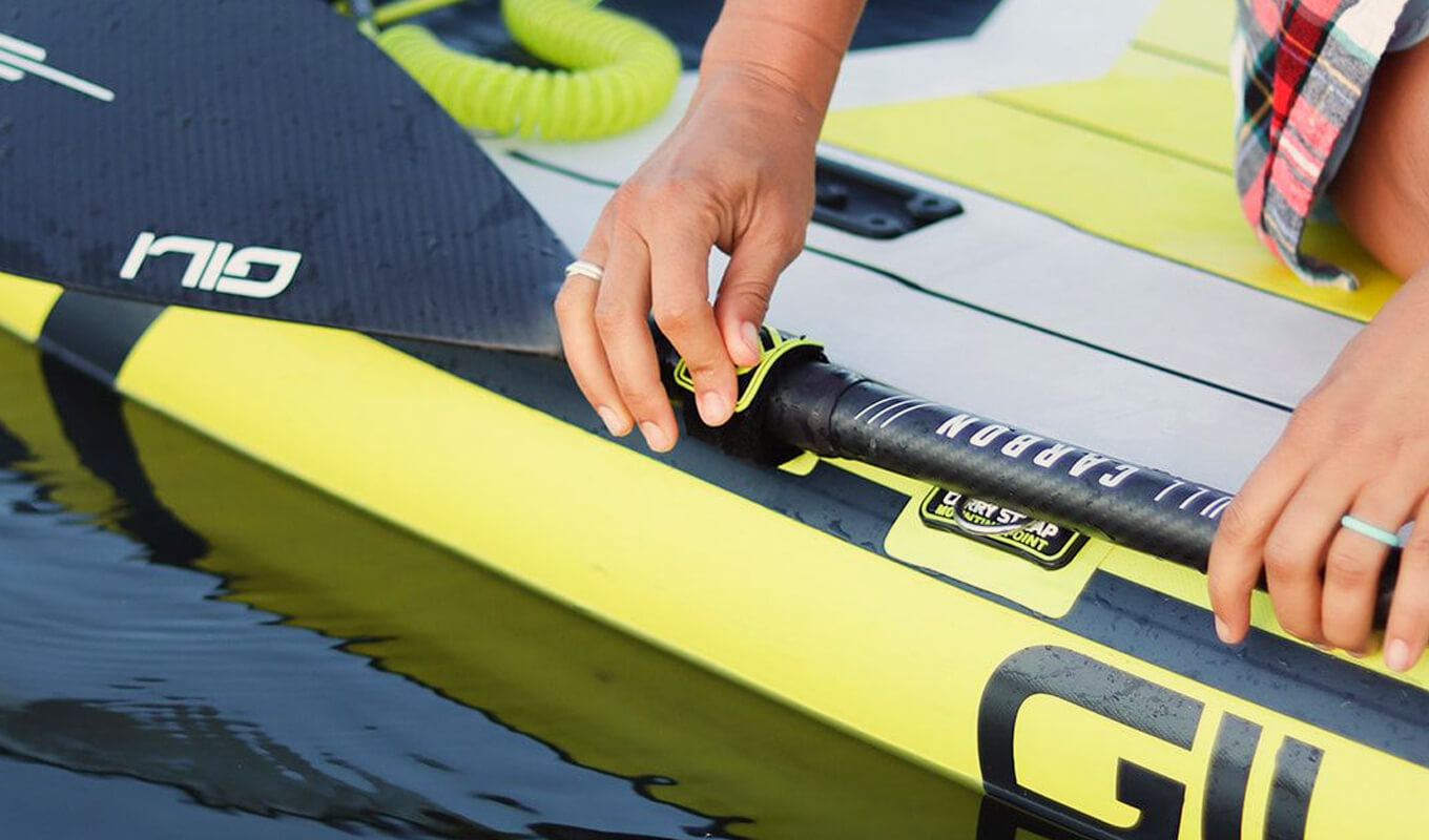 GILI yellow adventure paddle board holder