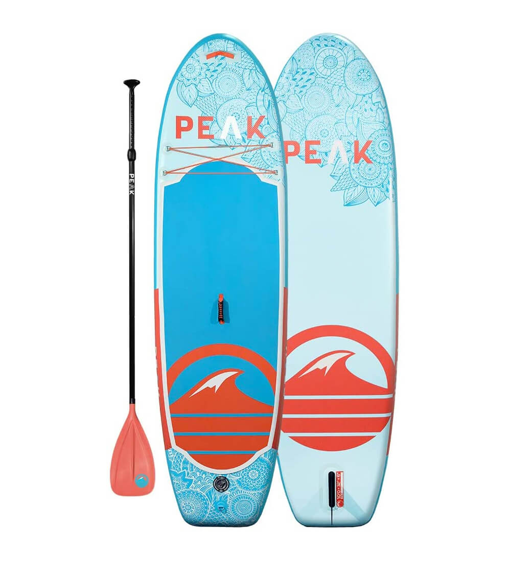 Peak Yoga iSUP board for downward facing dog