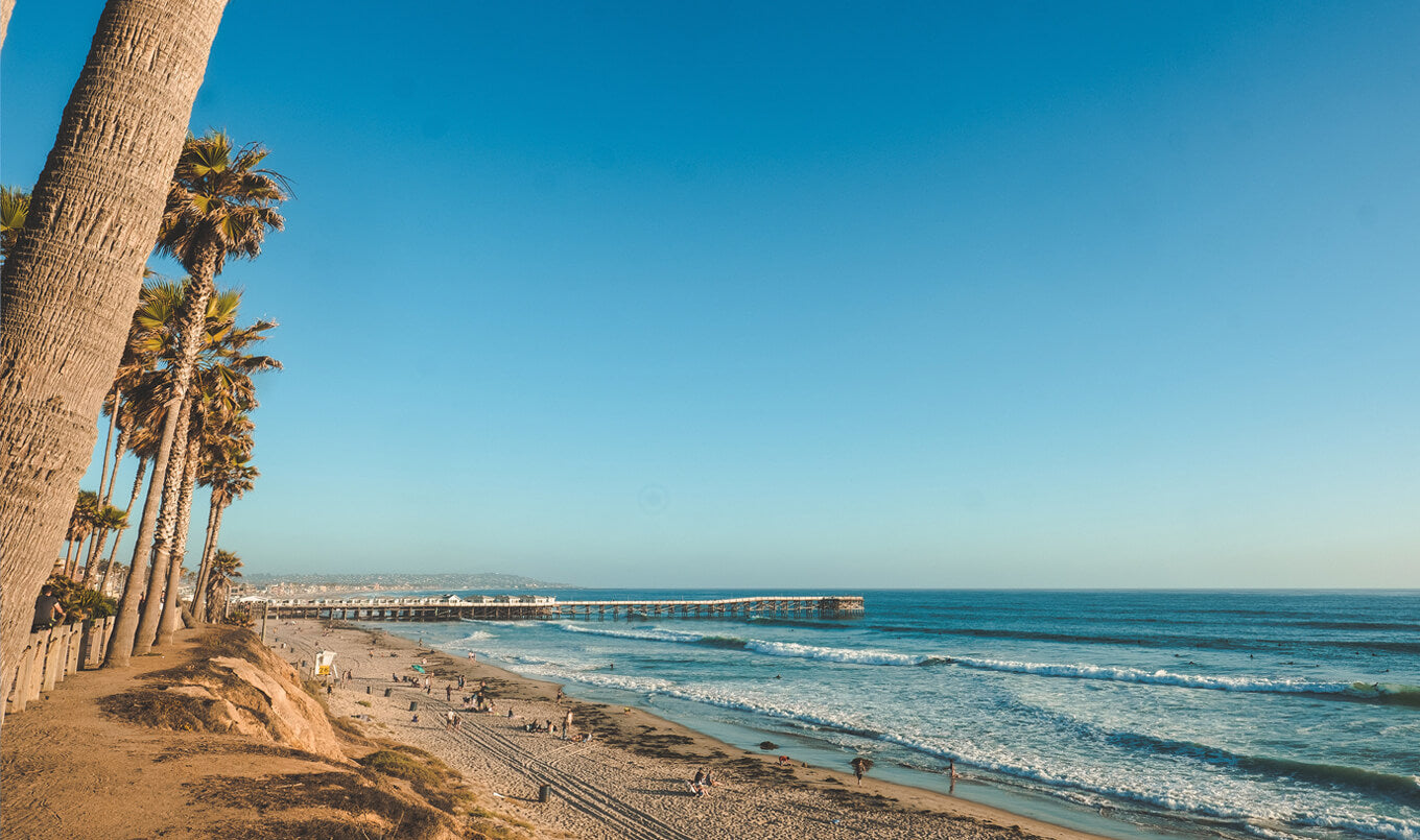 SUP in Tourmaline Surf Park, San Diego CA