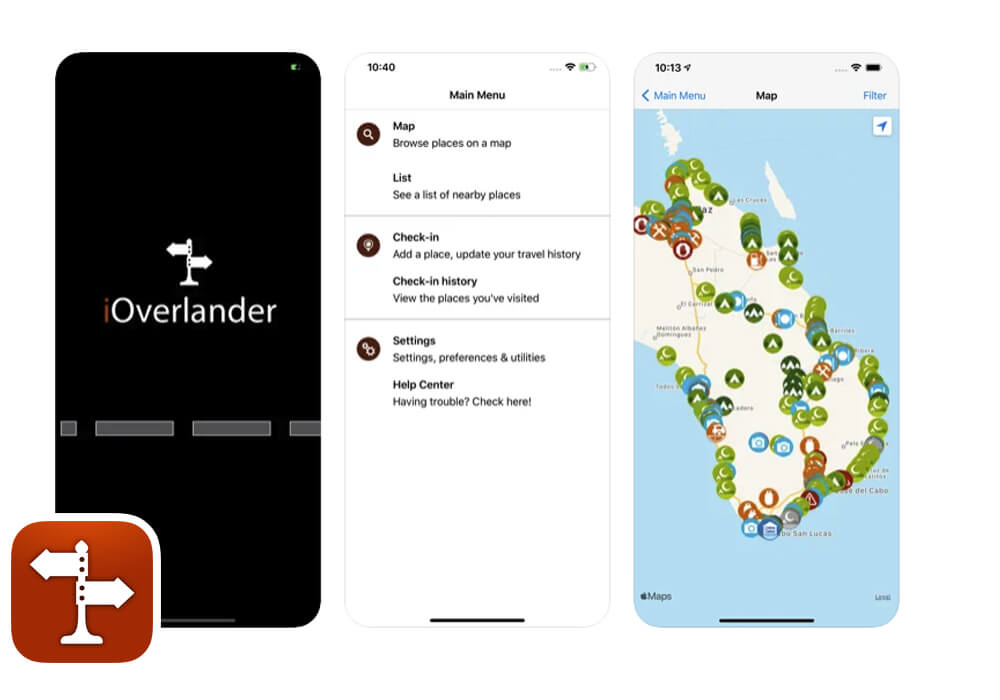 iOverlander App for SUP