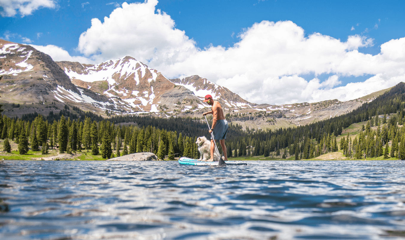 how to paddle board with your dog - colorado